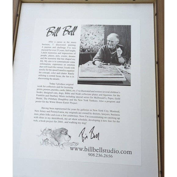 Bill Bell Double Signed & Matted Tea Party 2 Alice In Wonderland‎ Art Print - Picture 9 of 14